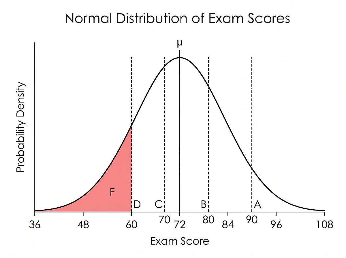 Exam Grade Distribution
